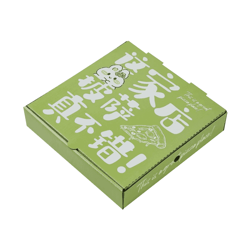 Korrugerade pizzaförpackningslådor