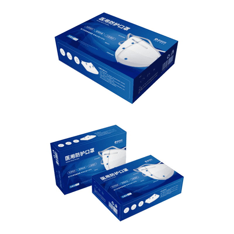 Korrugerad engångsmask förpackningsboxar