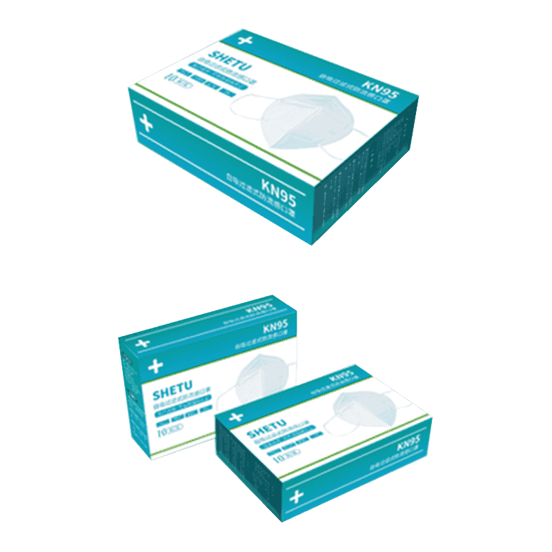 Korrugerad engångsmask förpackningsboxar