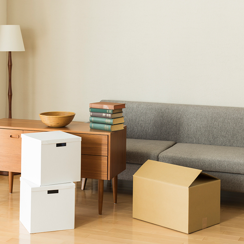 Korrugerade möbler förpackningslådor