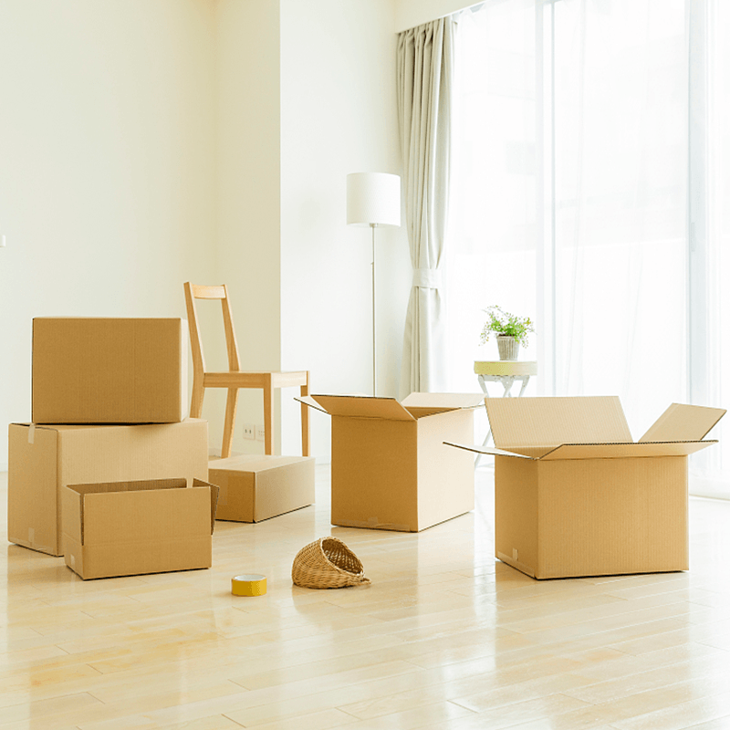 Korrugerade möbler förpackningslådor