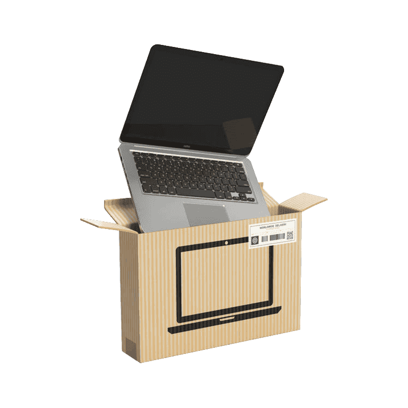 Korrugerade bärbara förpackningslådor