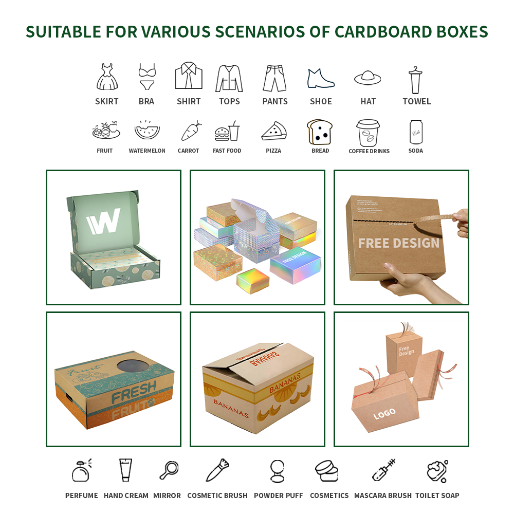 Korrugerade fruktförpackningar